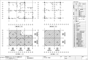 壁・柱伏図、水平構面図