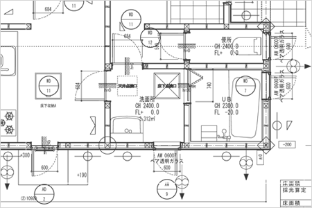 1/50平面詳細図（拡大表示）