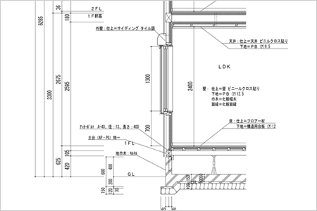 矩計図（拡大表示）