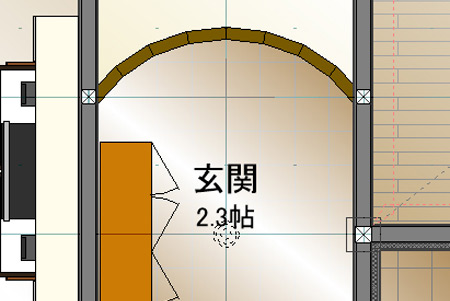 スケルトン（外壁透過）パース